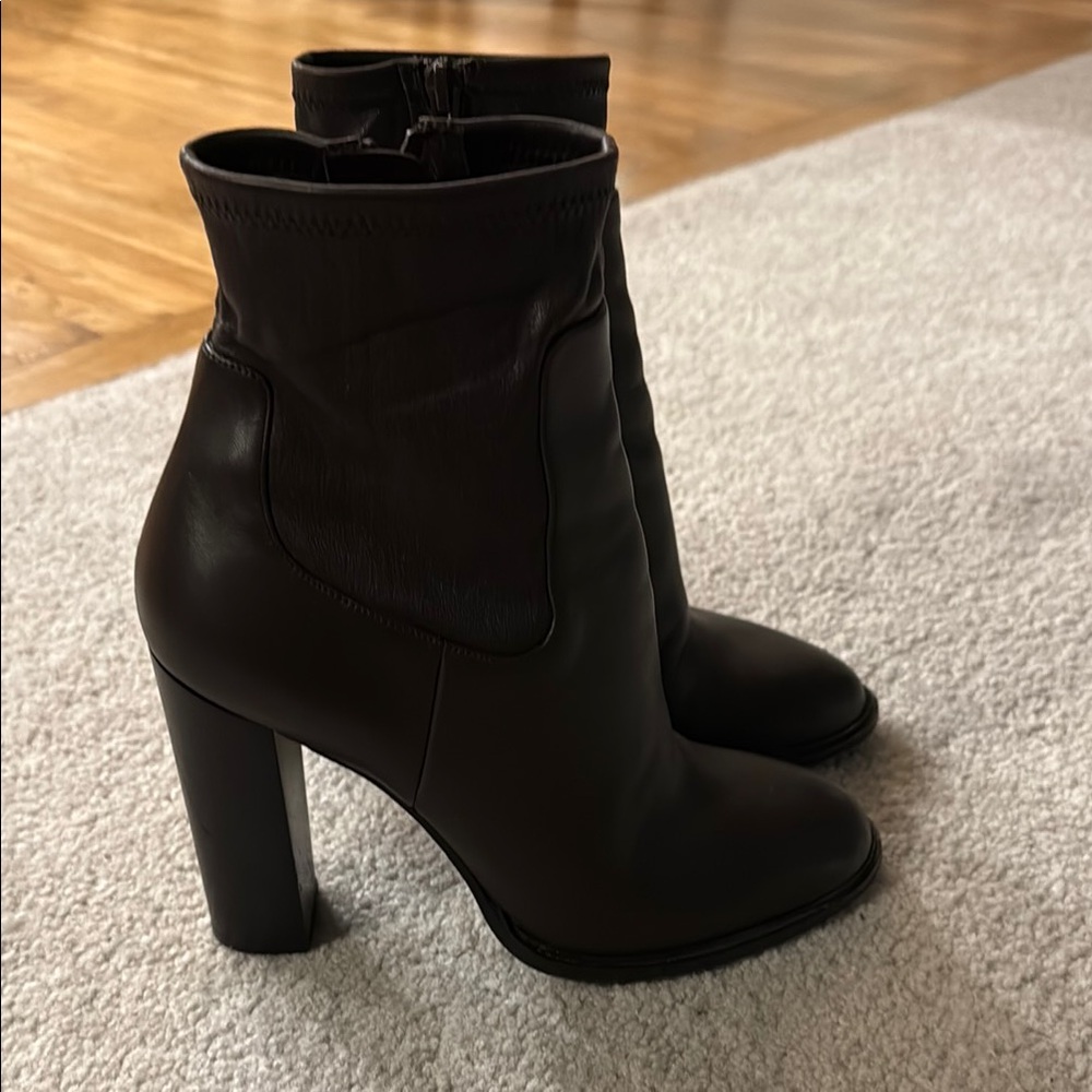 Vince leather  Brown Ankle Boots